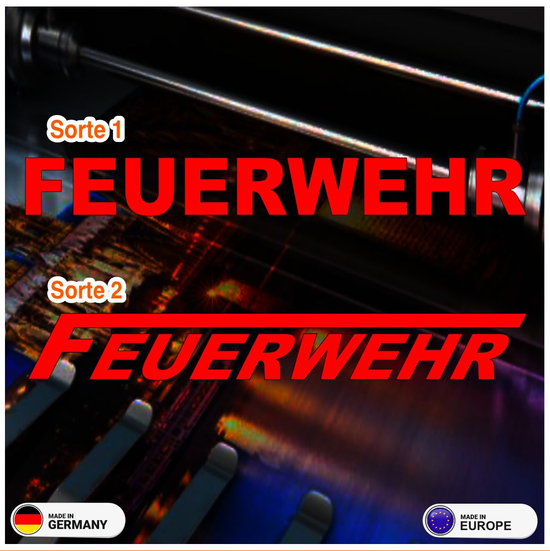 Feuerwehr "Schriftzug"  Aufkleber