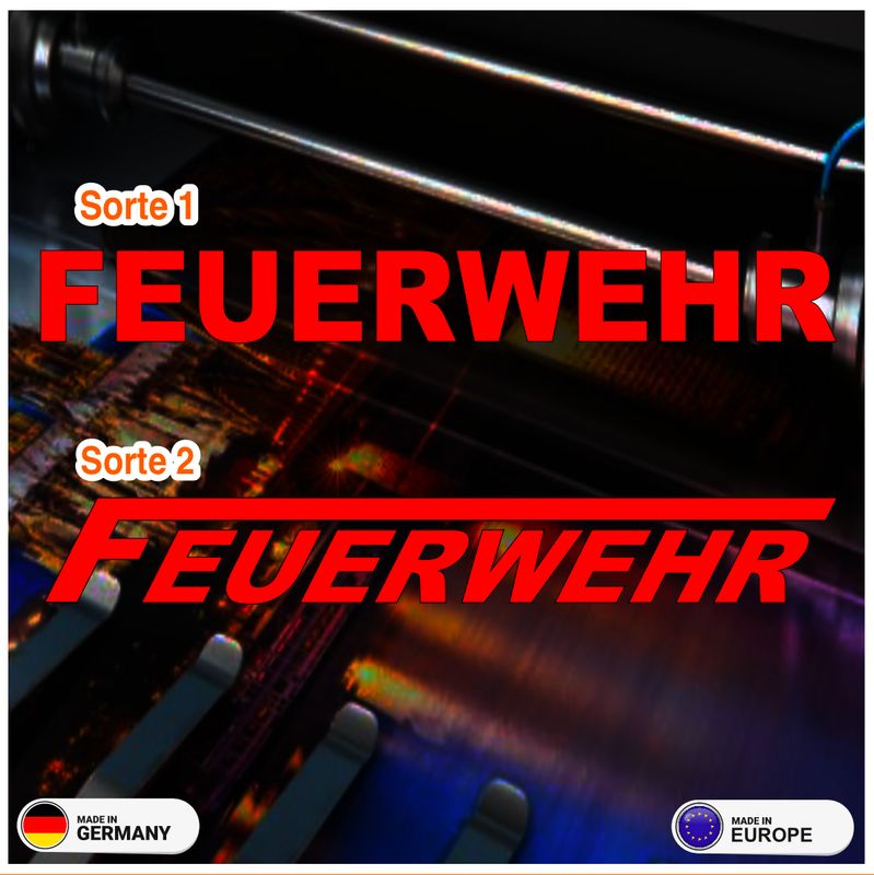 Feuerwehr Feuerwehr "Schriftzug" Aufkleber