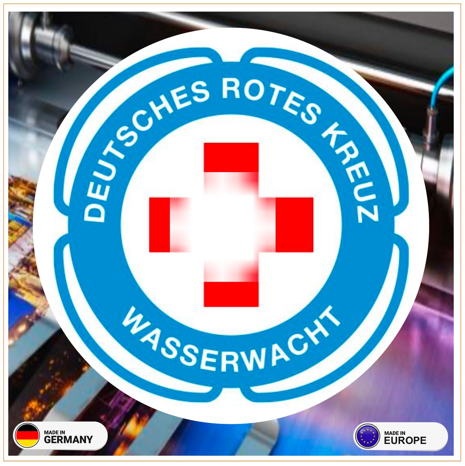 Wasserwacht - Rundlogo - Deutsches Rotes Kreuz- Aufkleber