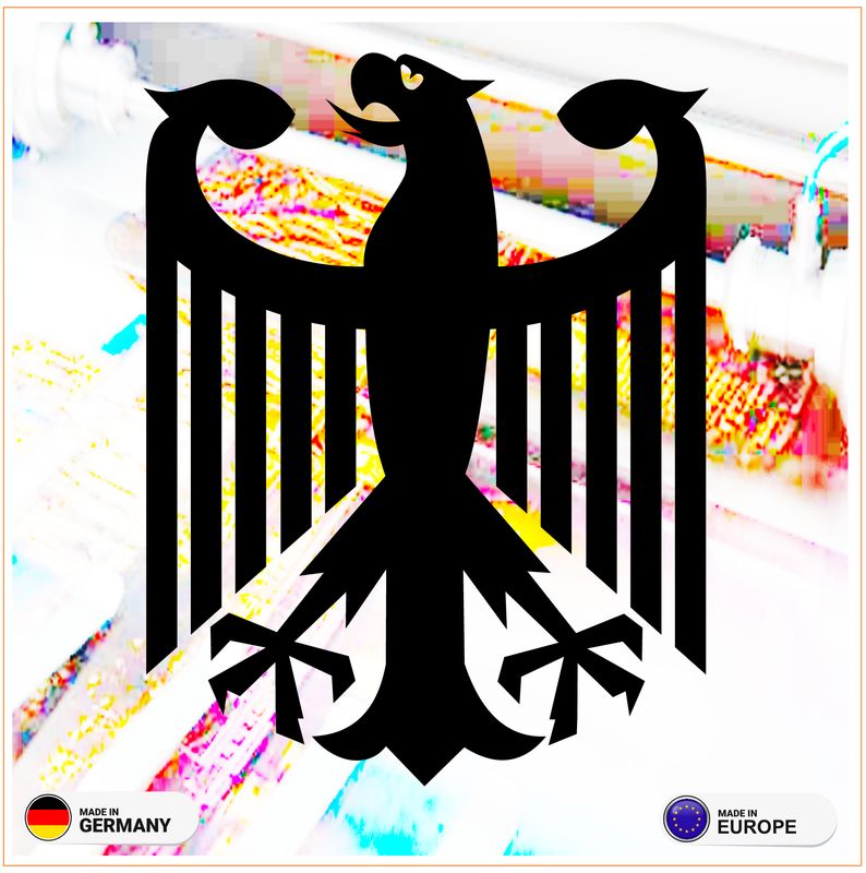 Bundesadler Logo Konturgeschnitten- Aufkleber ( 2 Stück) Bundesadler Logo Konturgeschnitten- Aufkleber ( 2 Stück)