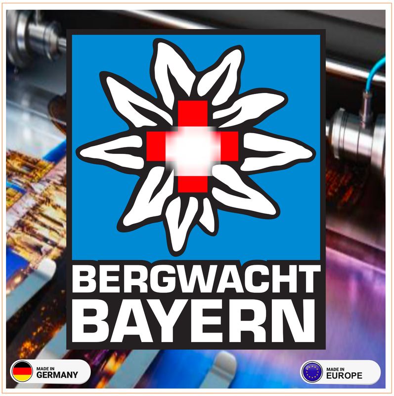 Bergwacht Bayern Helmbeschriftung 5x4 cm Bergwacht Bayern Helmbeschriftung 5x4 cm