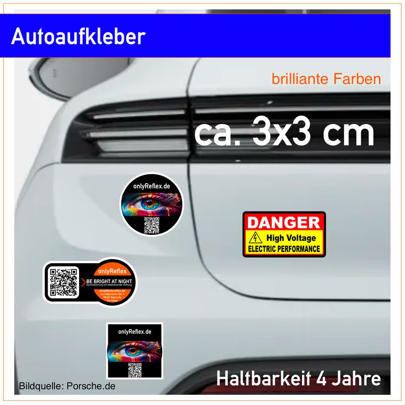 Autoaufkleber 3x3 cm Sticker auf DIN A5 Bogen- Haltbarkeit 4 Jahre Giveaways Autoaufkleber 3x3 cm Sticker auf DIN A5 Bogen- Haltbarkeit 4 Jahre Giveaways
