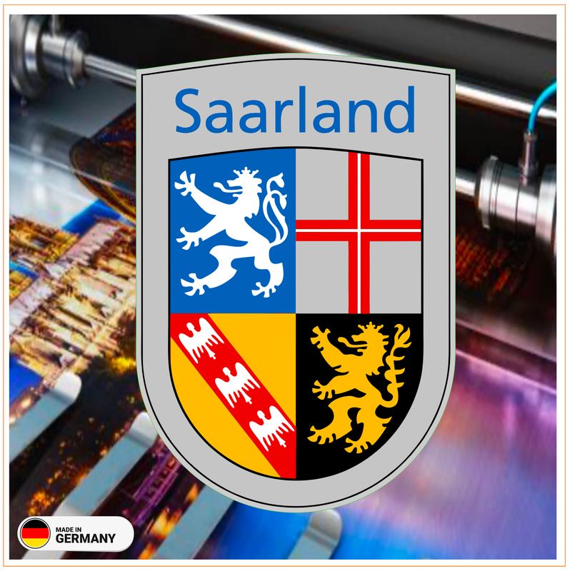 Saarland Wappen stilisierte Version zur freien Verwendung - Aufkleber Saarland Wappen stilisierte Version zur freien Verwendung - Aufkleber