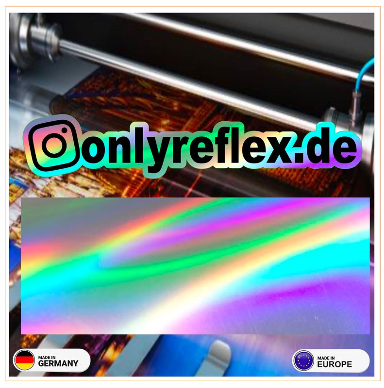 Instagram Instagram "Wunschtext" Hologramm Aufkleber Druck