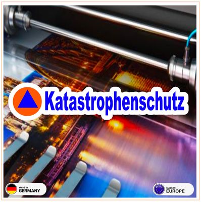 Katastrophenschutz Langlogo Aufkleber Katastrophenschutz Langlogo Aufkleber