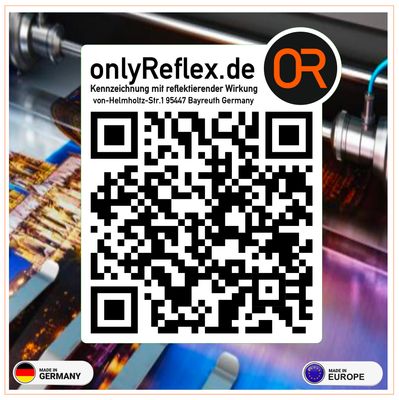 QR-Code mit Logo und Adresse, Aufkleber QR-Code mit Logo und Adresse, Aufkleber