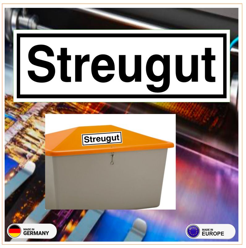 Streugut - Aufkleber für Streugutbehälter 30x10 cm