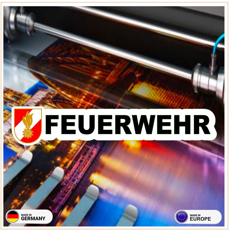 Feuerwehr Österreich Langlogo Aufkleber