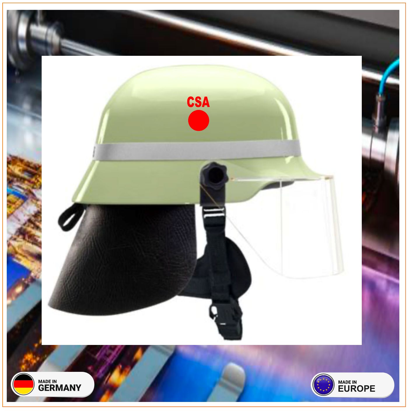 Punkt  mit CSA Helmkennzeichnung, retroreflektierend