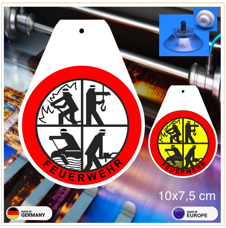 Schild „Tropfenform“  Feuerwehr