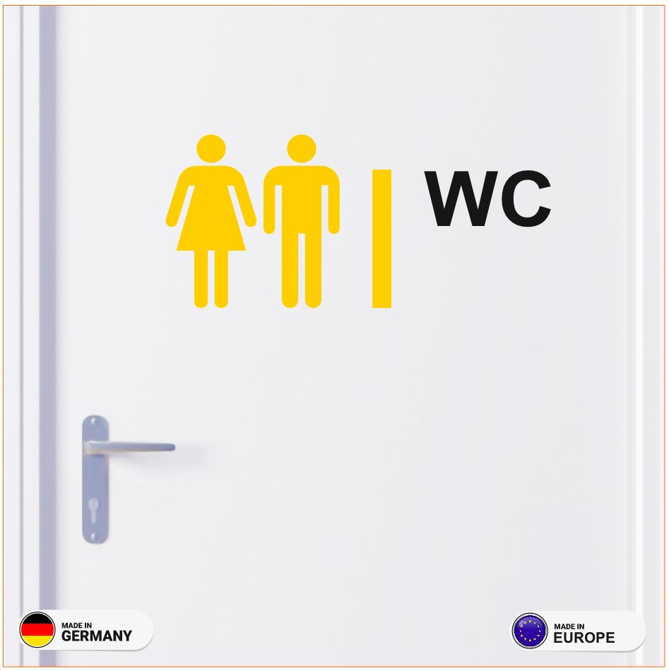 Aufkleber WC Design Aufkleber WC Design