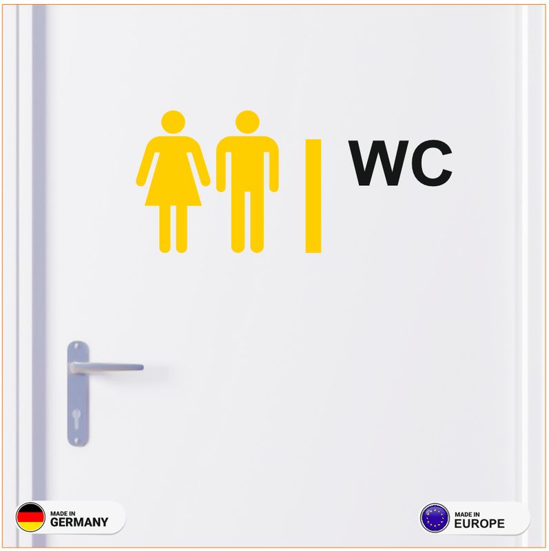 Aufkleber WC Design Aufkleber WC Design