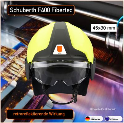 Schuberth F400 Fibertec - Helmbeschriftung