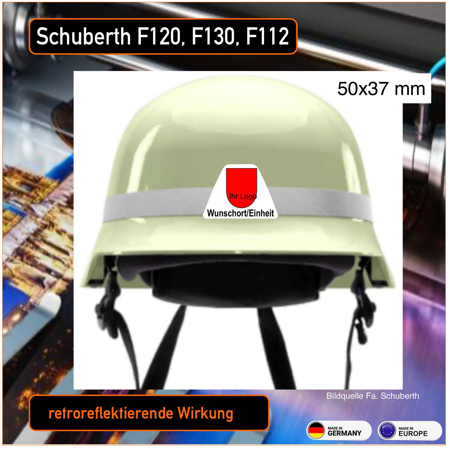 Schuberth F130 F120 F112 - Helmbeschriftung