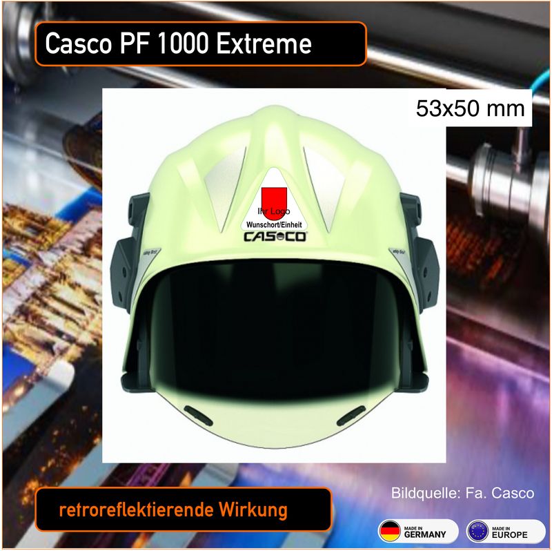 Casco PF 1000 Extreme- Helmbeschriftung Casco PF 1000 Extreme- Helmbeschriftung