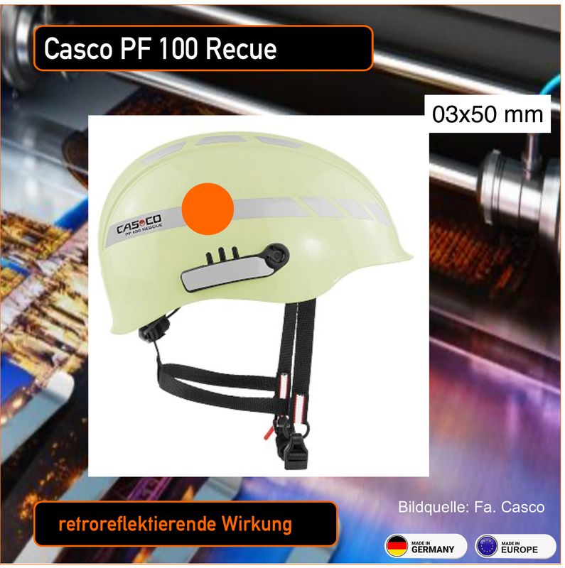 Casco PF 100 Rescue - Helmbeschriftung Casco PF 100 Rescue - Helmbeschriftung