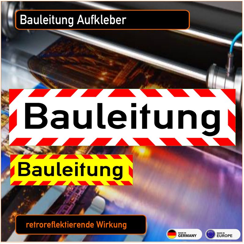 Bauleitung - Aufkleber