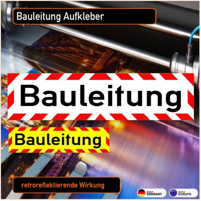 Bauleitung - Aufkleber