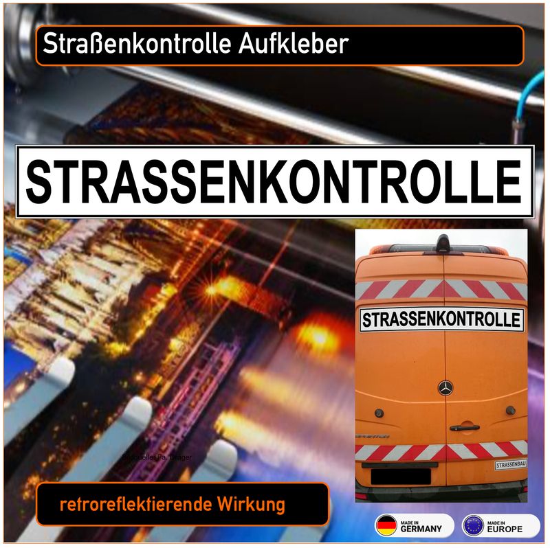 Strassenkontrolle - Aufkleber