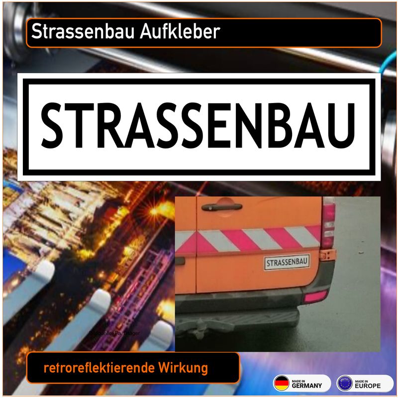 Strassenbau - Aufkleber