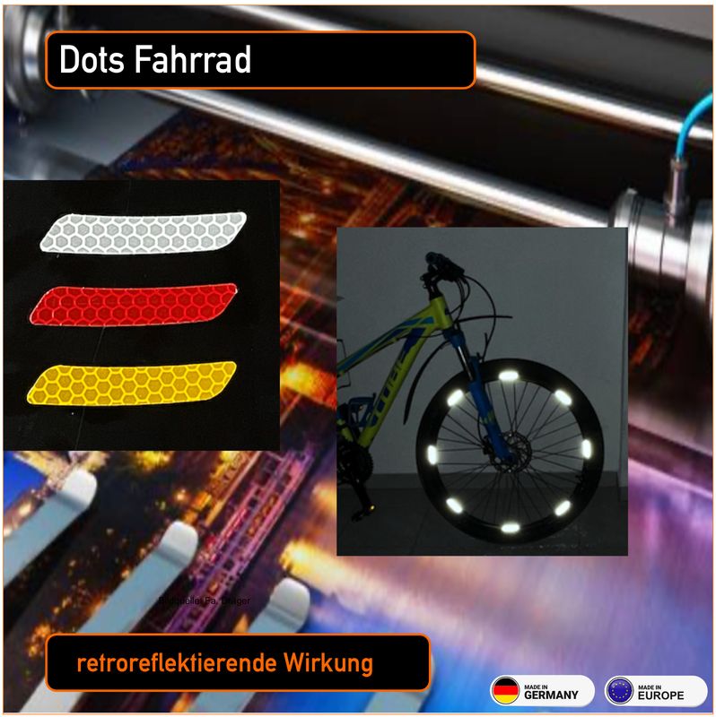 Dots Fahrrad - retroreflektierende Aufkleber