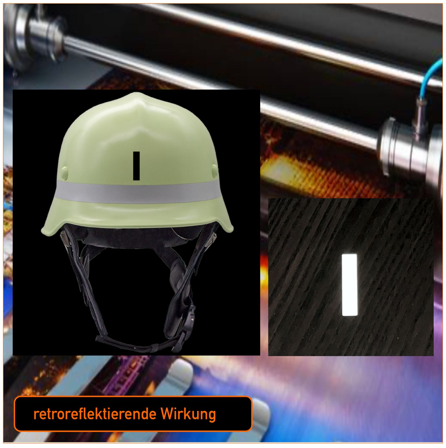 Funktionsträger der  Feuerwehren Helmbeschriftung, Sorte: 1 Balken schwarz - stellvertretender Kommandant:in