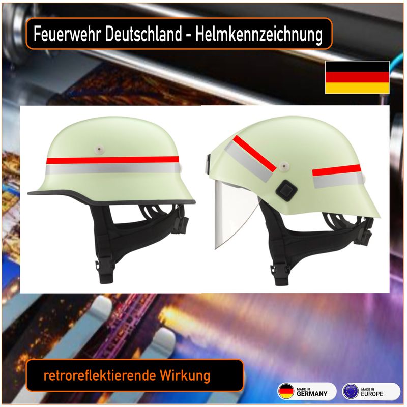 Feuerwehr Deutschland  Qualifikation Helmkennzeichnung