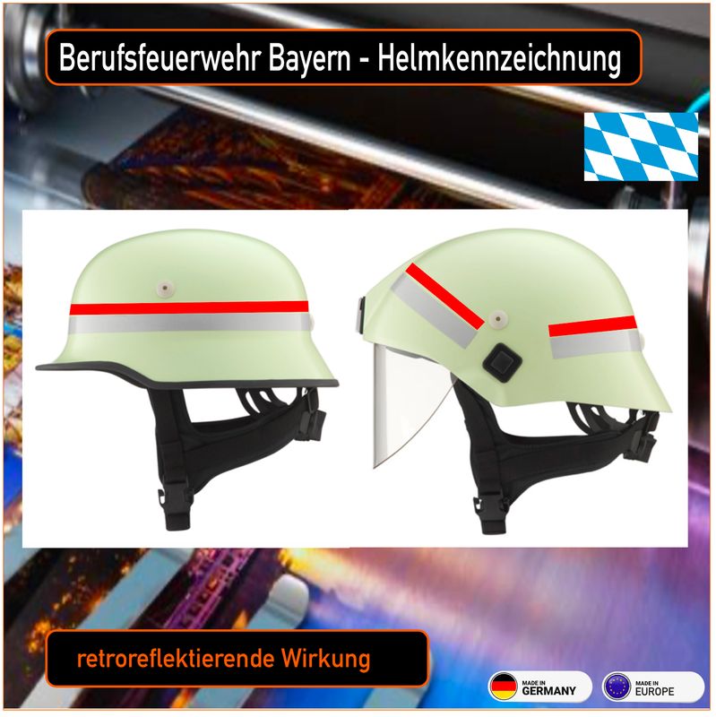 Berufsfeuerwehr Bayern  Qualifikation  Helmkennzeichnung