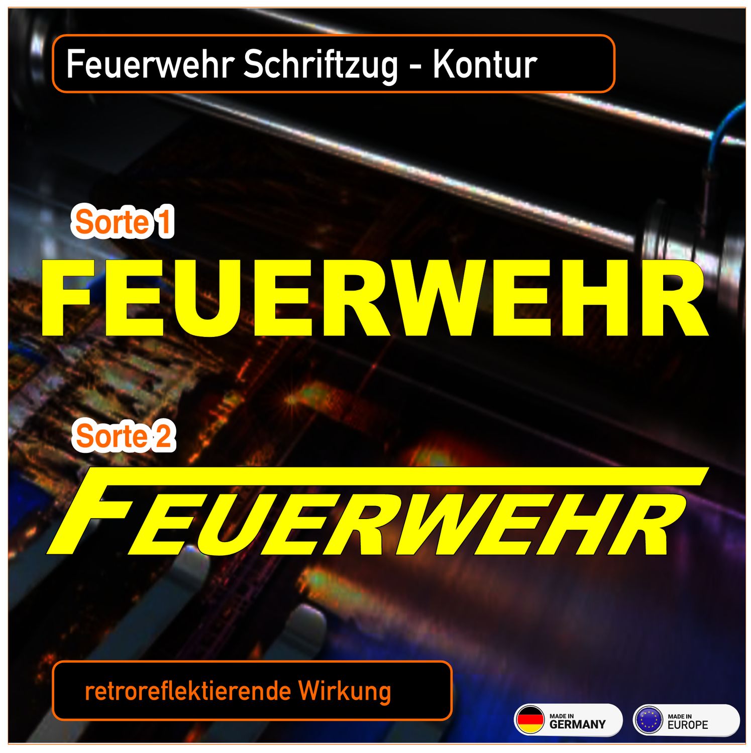 Feuerwehr Feuerwehr "Schriftzug" Aufkleber