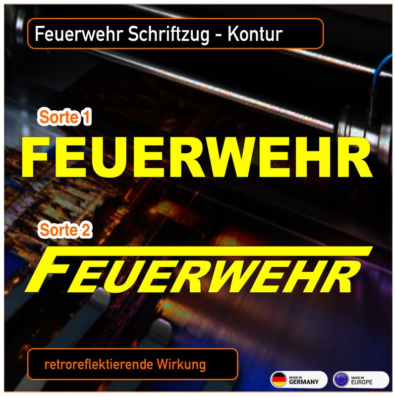 Feuerwehr "Schriftzug"  Aufkleber
