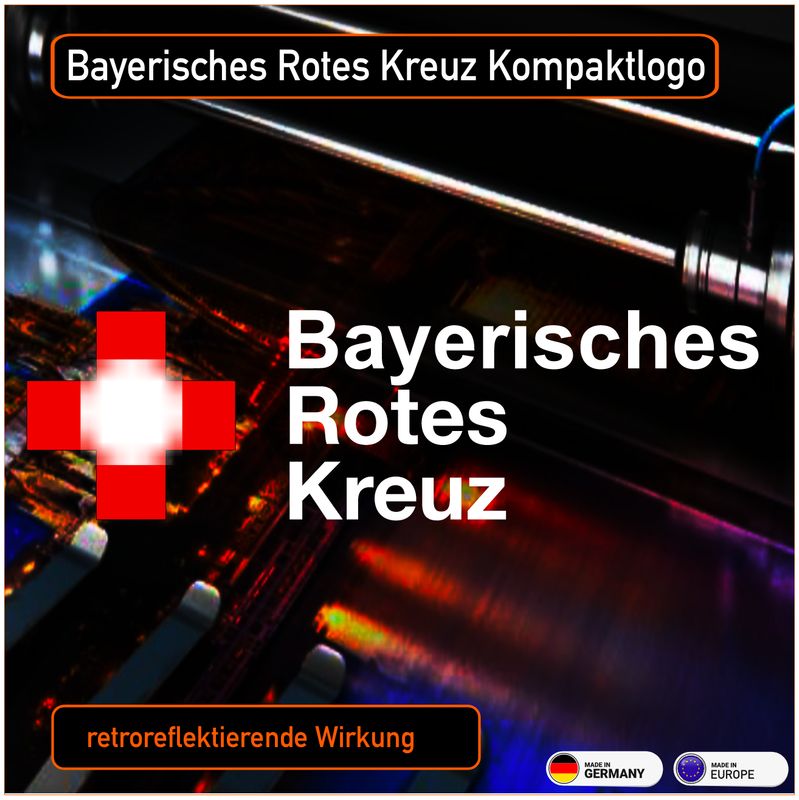 Bayerisches Rotes Kreuz Kompaktlogo - Aufkleber