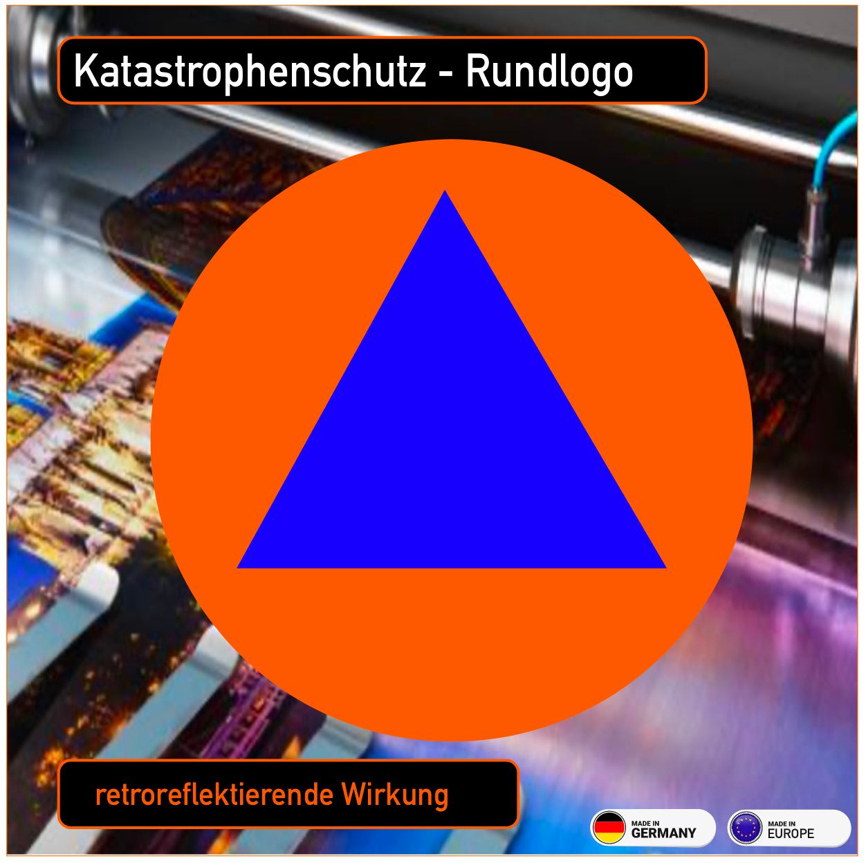 Katastrophenschutz Rundlogo  - Aufkleber