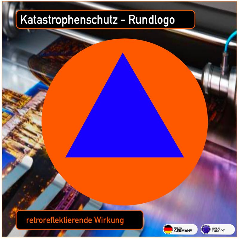 Katastrophenschutz Rundlogo - Aufkleber Katastrophenschutz Rundlogo - Aufkleber