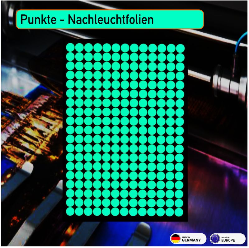 Punkte Dots  Nachleuchtend - Aufkleber