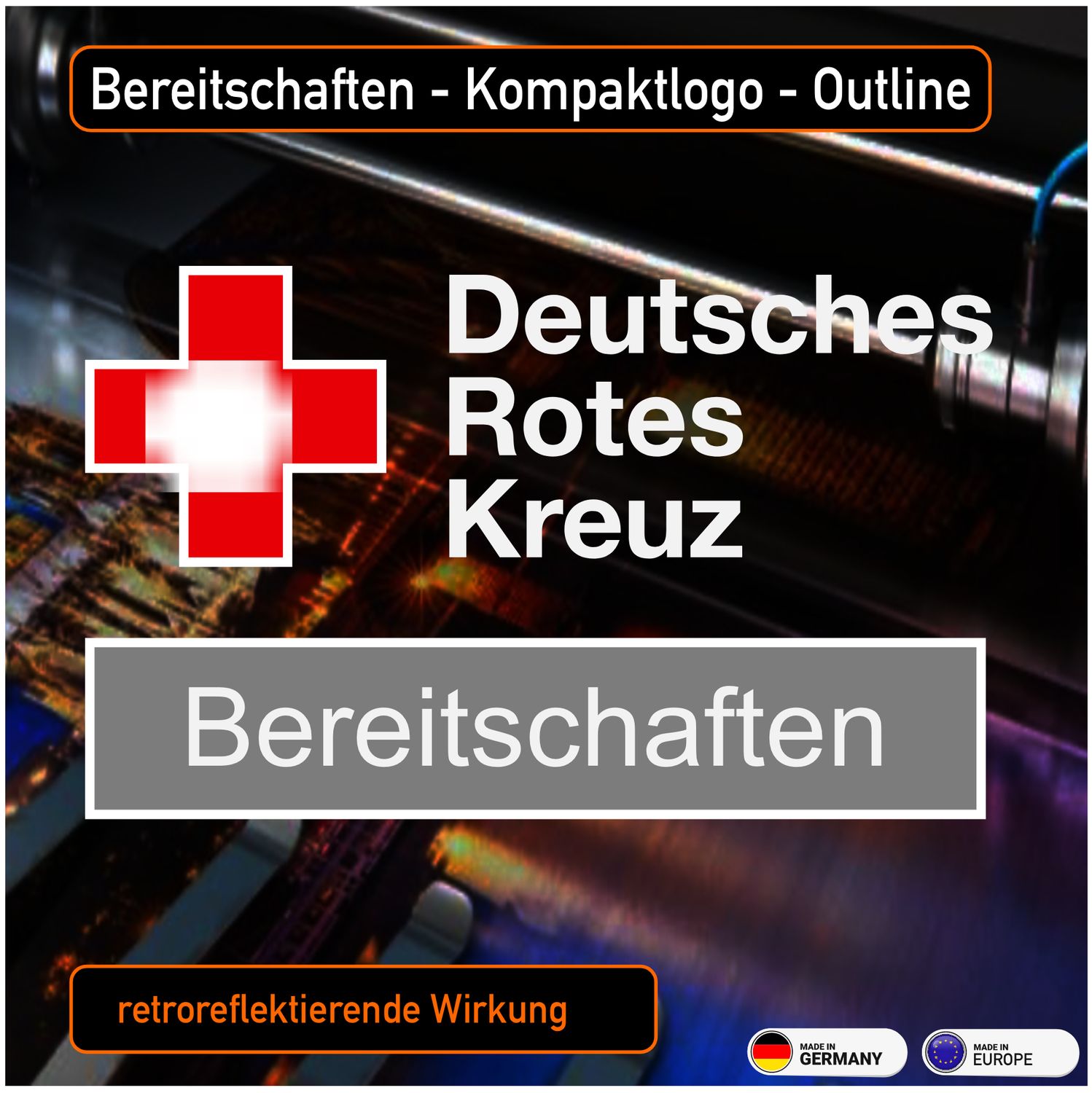 Bereitschaften - Kompaktlogo Style Outline - Aufkleber