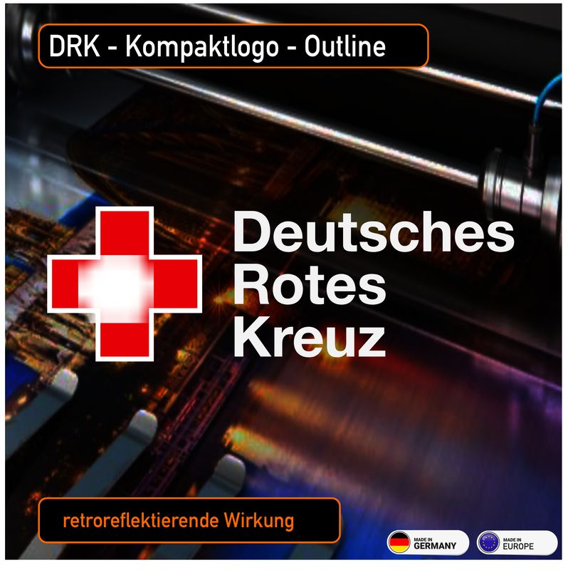 DRK - Kompaktlogo Style Outline - Aufkleber DRK - Kompaktlogo Style Outline - Aufkleber
