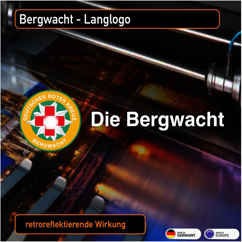 Bergwacht  - Langlogo Basislogo - Aufkleber