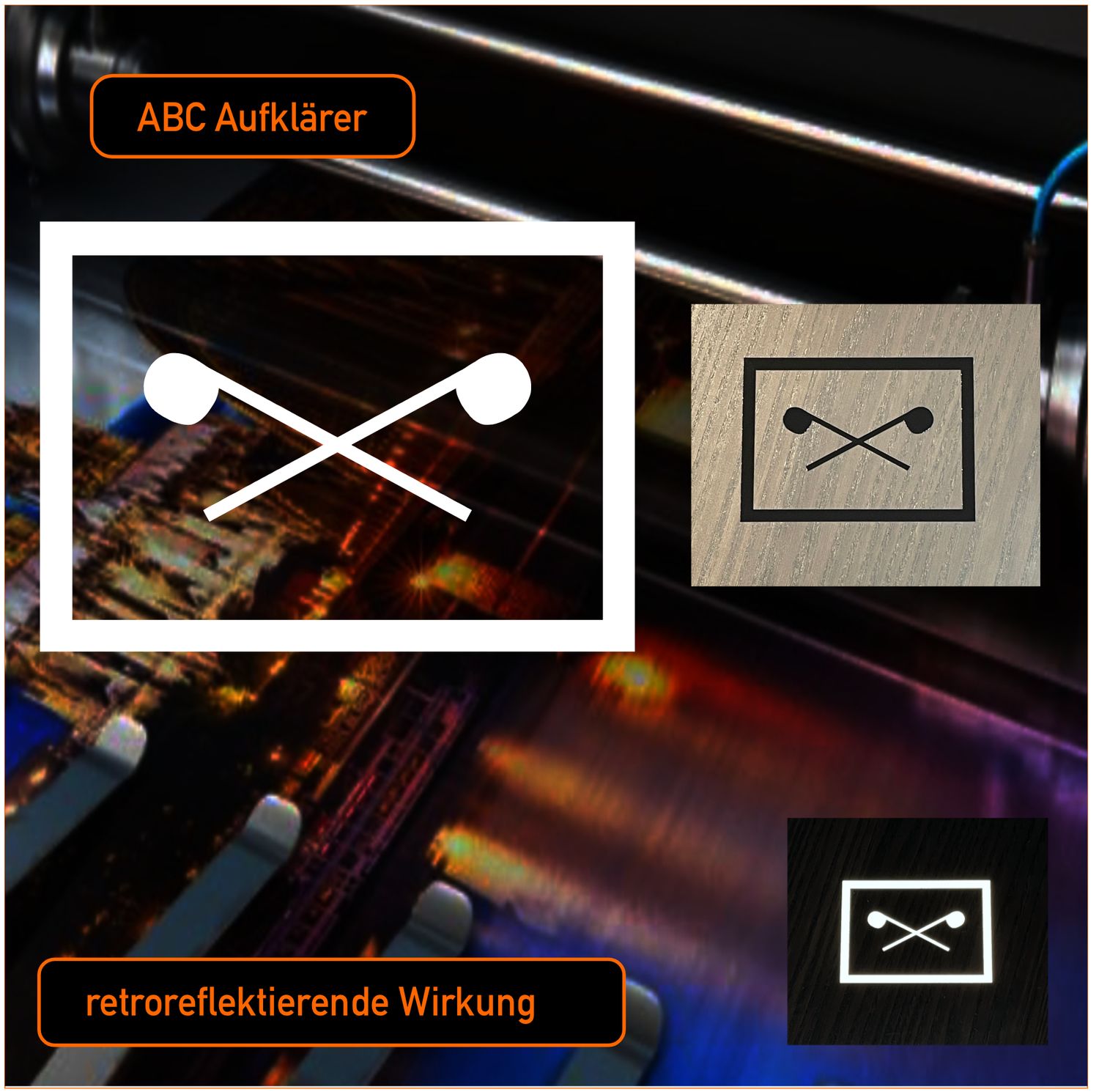 Taktische Zeichen Militär Konturenschnitt, Aufkleber, Sorte: ABC Aufklärer