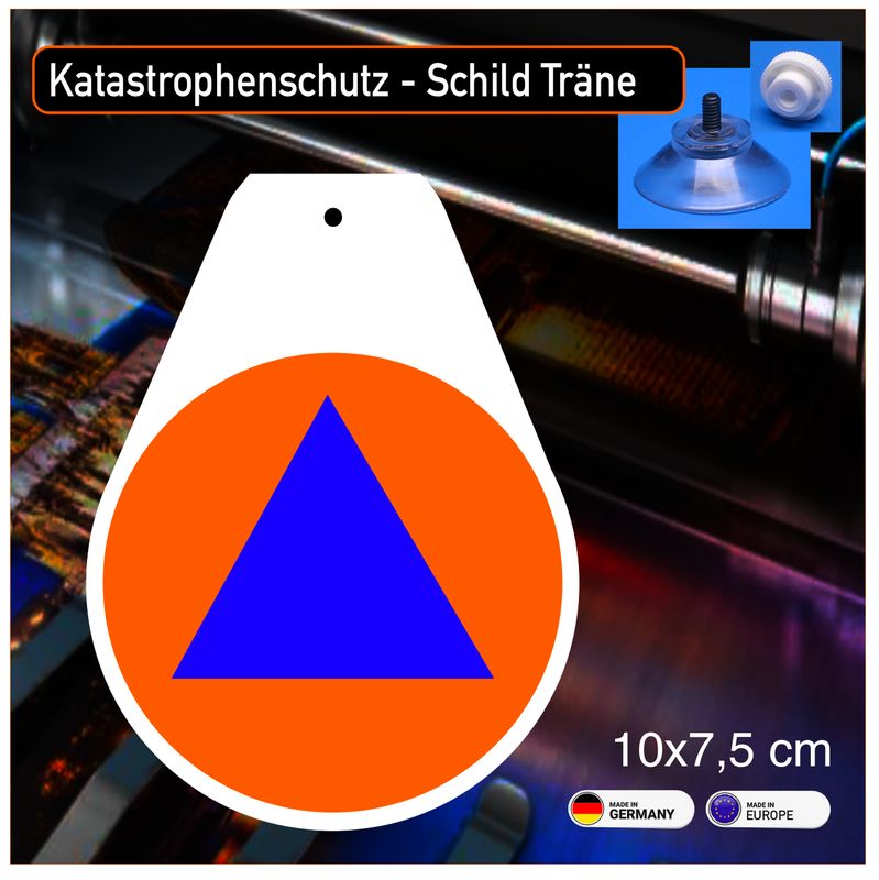 Katastrophenschutz Wappen, Schild mit Saugnapf Katastrophenschutz Wappen, Schild mit Saugnapf