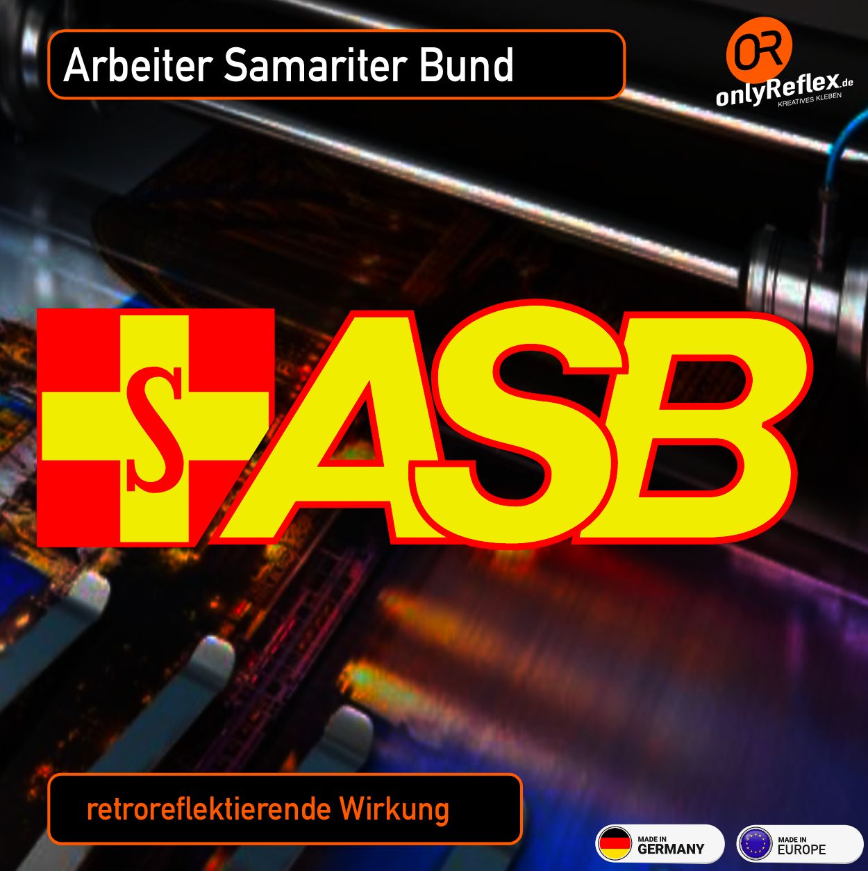Arbeiter Samariter Bund (ASB) Langlogo Aufkleber