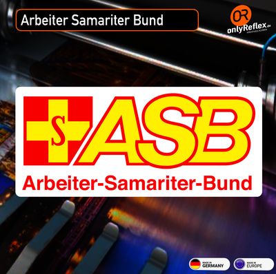 ASB Arbeiter-Samariter-Bund Aufkleber mit Hintergrund ASB Arbeiter-Samariter-Bund Aufkleber mit Hintergrund