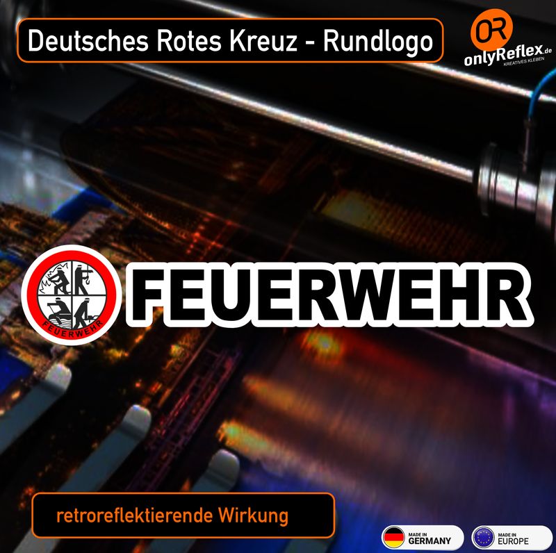 Feuerwehr mit Logo DFV  Aufkleber