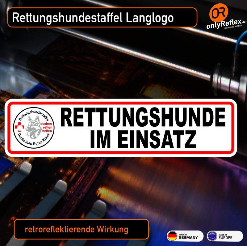Rettungshunde im Einsatz - Aufkleber