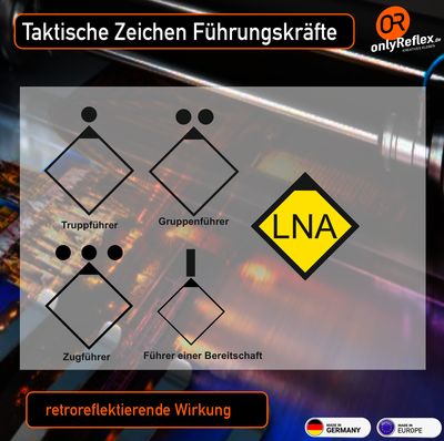 Taktische Zeichen Führungskräfte, Aufkleber Taktische Zeichen Führungskräfte, Aufkleber