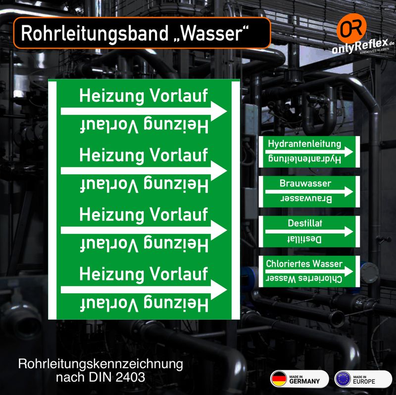 Rohrleitungsband "Wasser"