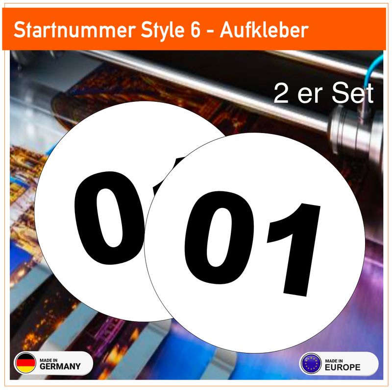 Startnummer Style 6