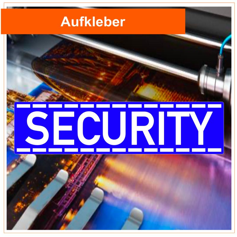 Security Aufkleber Security Aufkleber