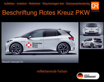 Fahrzeugbeschriftung für Rotes Kreuz PKW Fahrzeugbeschriftung für Rotes Kreuz PKW