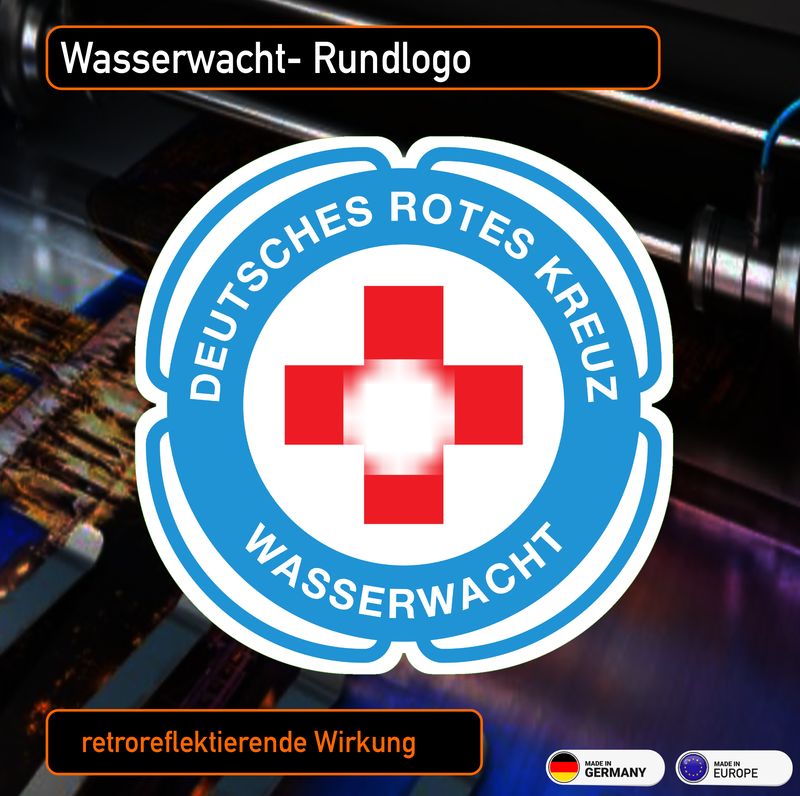 Wasserwacht - Rundlogo - Deutsches Rotes Kreuz- Aufkleber