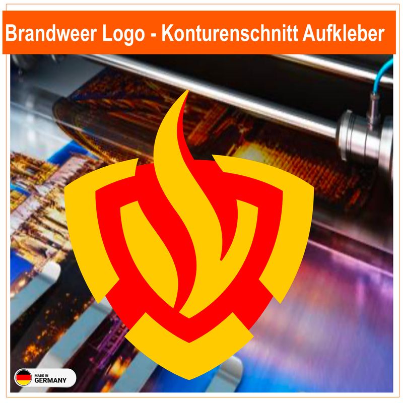 Brandweer Rundlogo - Aufkleber Brandweer Rundlogo - Aufkleber
